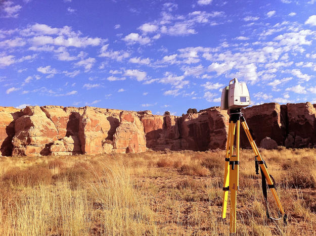 CyArk scanning the mesa at Dawa Park, 2010