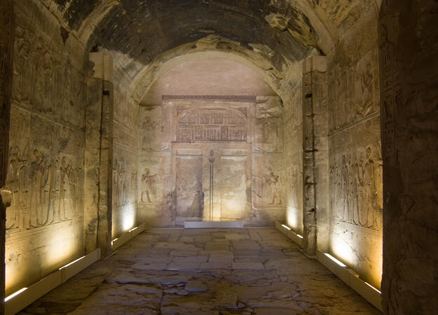 Amun Chapel in the Temple of Seti I at Abydos, Egypt.