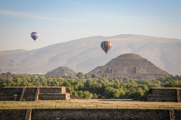 Balloons over Teotihuacan, Mexico