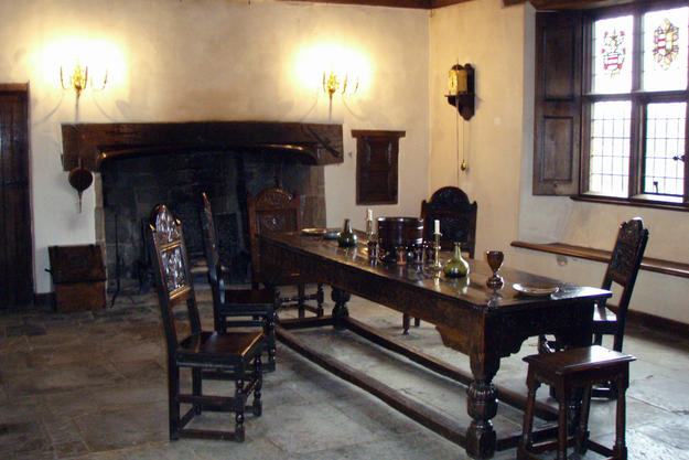 View of the Great Hall of Sulgrave Manor, 2013