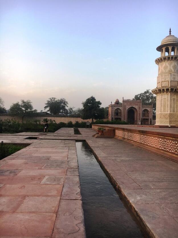 Completed waterway at the I'timad-ud-Daulah Tomb, 2018