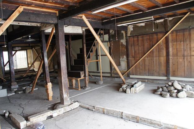 Current view of the shop area at the Old Mori Paper Machiya, April 2022. Photo courtesy of Kanazawa City.