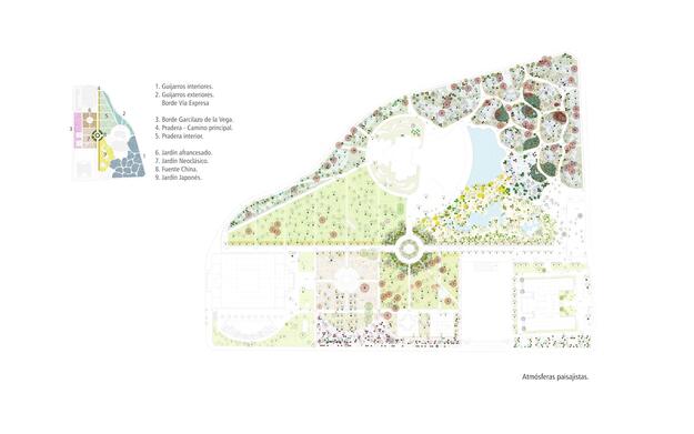 Landscape Atmospheres of the urban landscape proposal for the park, 2021.