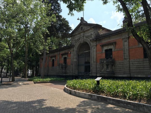 Nineteenth-century gate house in Chapultepec Park once served as the entrance to the military school that operated in the park, 2016