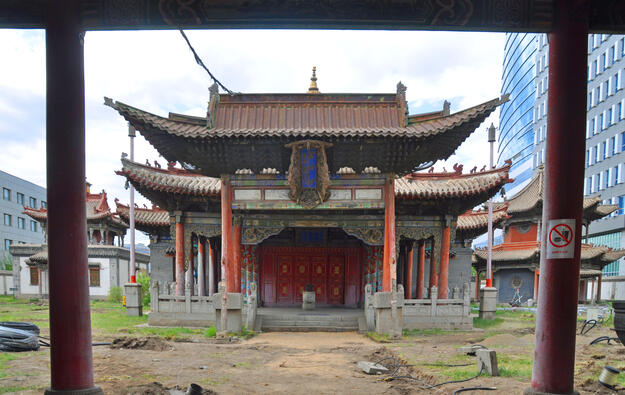 The Main Temple, in the center of the complex, contains the throne and statue of Choijin Lama, 2019.