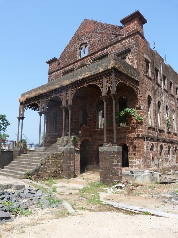 Front elevation of Old Fourah Bay College, Sierra Leone, 2017