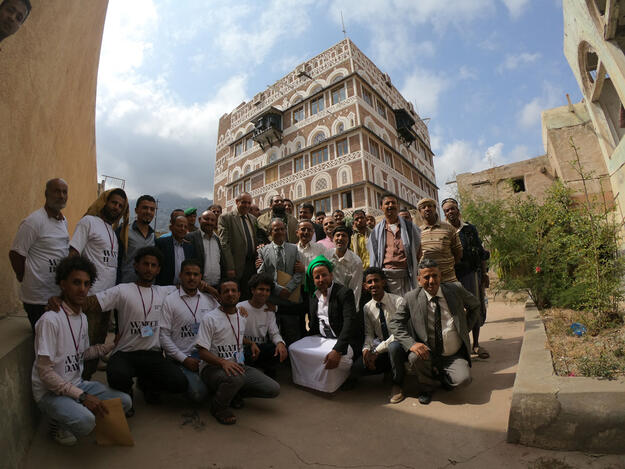 Project team at Imam palace, Watch Day 2020