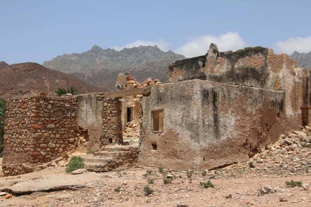 Northern and eastern walls of the Old Mosque of 'Alha, where WMF has been performing emergency works since 2020.
