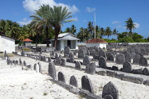 View of the Koagannu cemetery, 2014.
