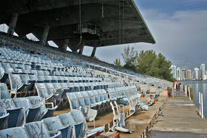 View of damaged seats, February 2010