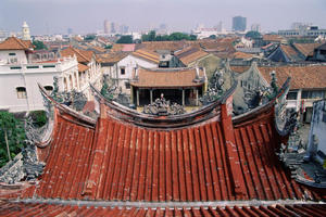Roofscape around Khoo Kongsi Square, Georgetown, Malaysia