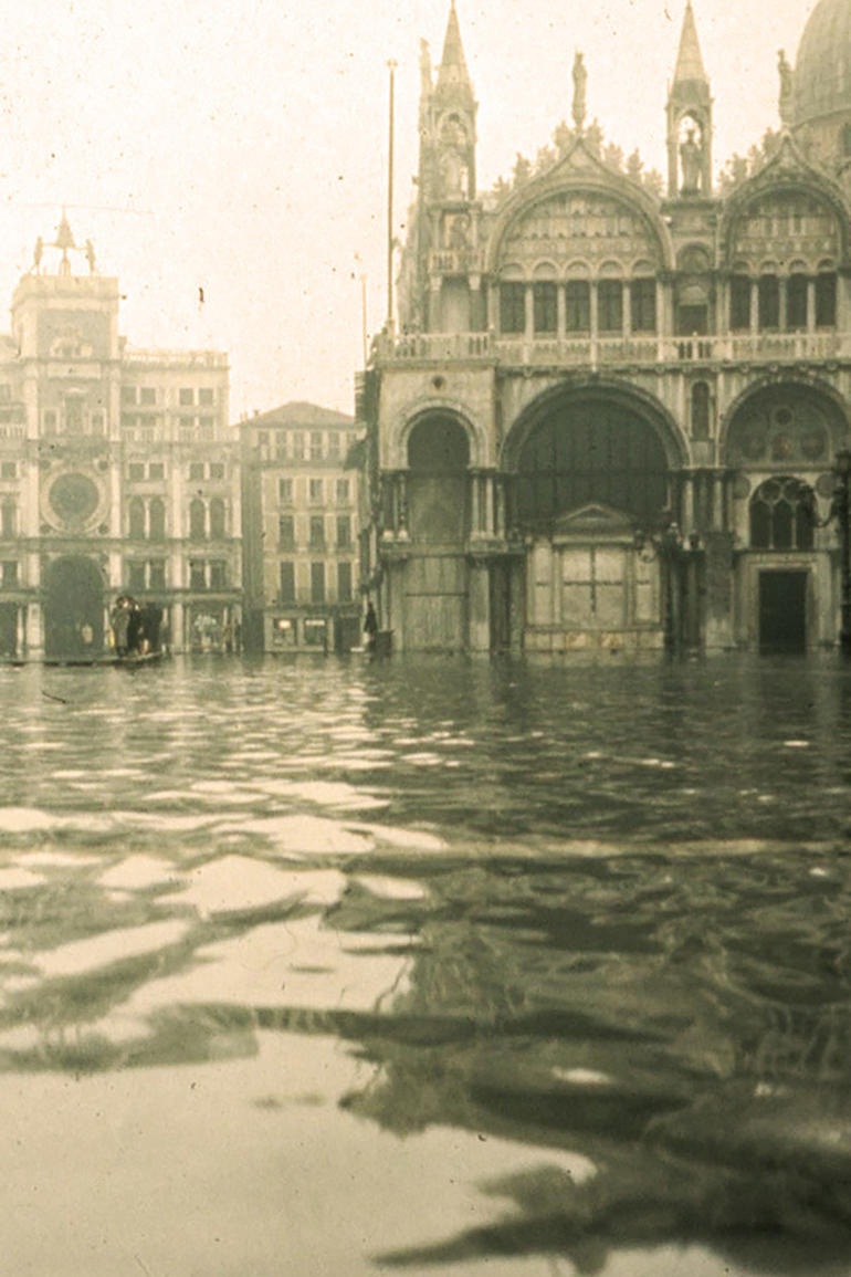 Piazza San Marco in 1966, after the worst flood in the city’s history