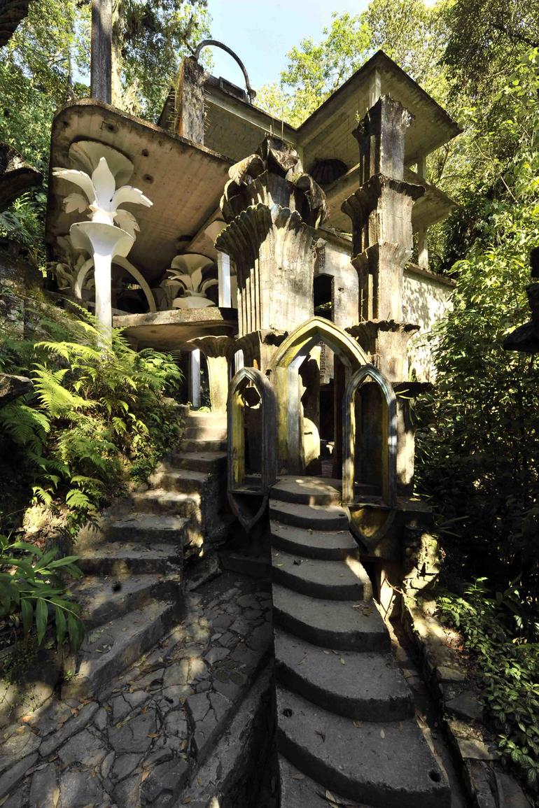 Las Pozas was conceived as a surrealist interpretation of the Garden of Eden, where architecture and nature intertwine to create a unique landscape. 