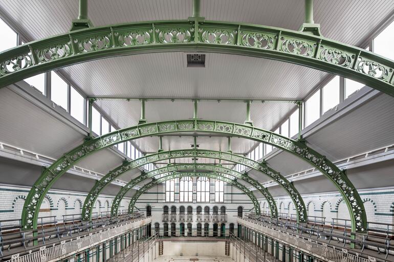 The interior of the Gala Pool following restoration, January 2020.