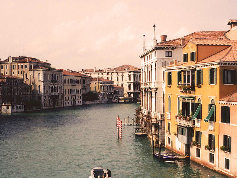 View of Venice from the Canal in 2000