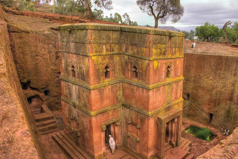 Bet Giyorgis within the Lalibela complex of rock-hewn churches.