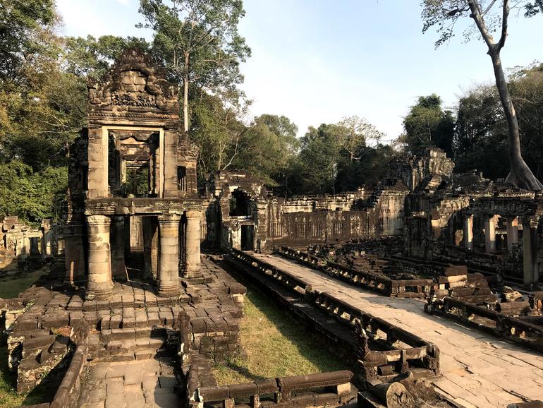 Two story pavilion within Preah Khan.