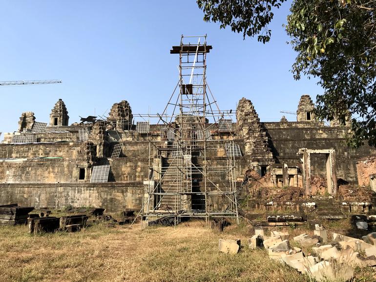 Easter side of Phnom Bakheng, currently under restoration.