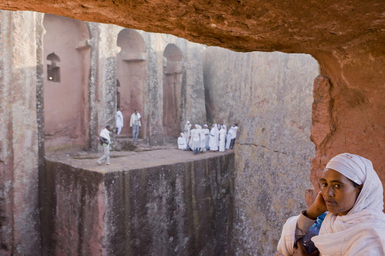 The rock-hewn churches of Lalibela, Ethiopia, as captured by Iwan Baan.