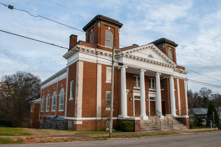 The exterior of Old Ship AME Zion Church in Montgomery, Alabama. Photo by Billy Brown.