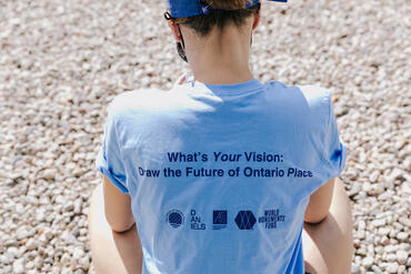 Watch Day volunteer at Ontario Place, September 2021. Photo credit: Andrea Muscurel.